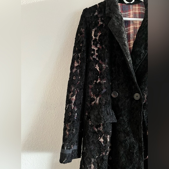 ***SOLD***New Free People Long Lace Black Jacket Blazer - Picture 7 of 17